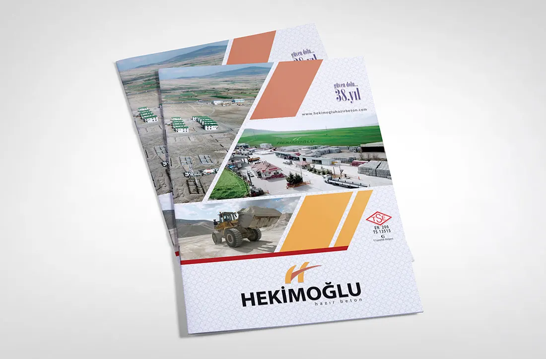 Hekimoğlu Beton tanıtım kataloğu — Hekimoğlu Beton (Katalog Tasarımı)