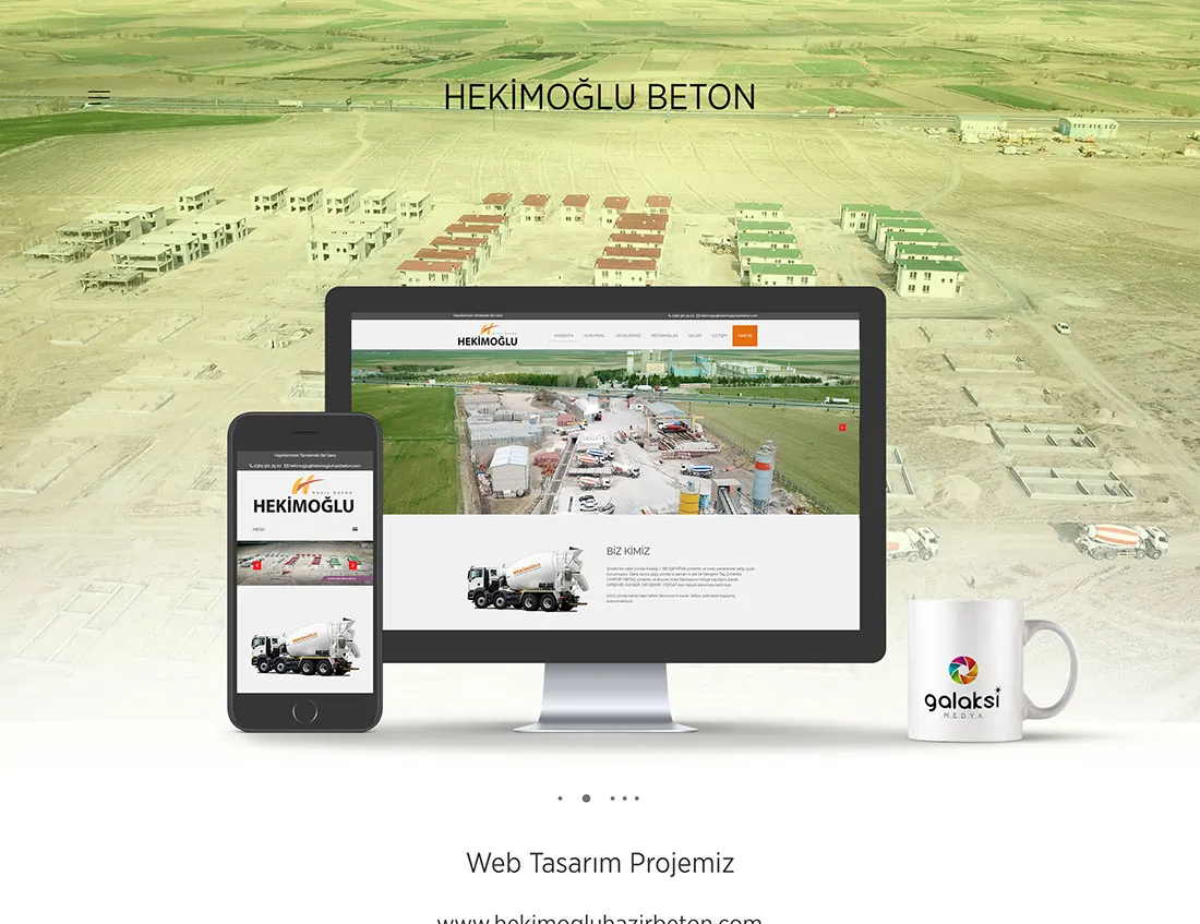 Hekimoğlu Hazır Beton web sitesi — Hekimoğlu Beton (Web Tasarım)