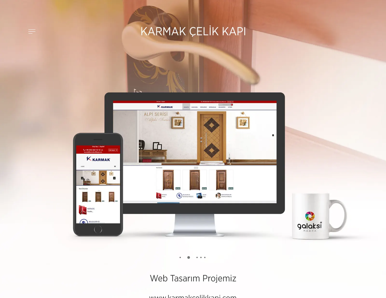 Karmak Çelik Kapı web sitesi — Karmak Çelik Kapı (Web Tasarım)