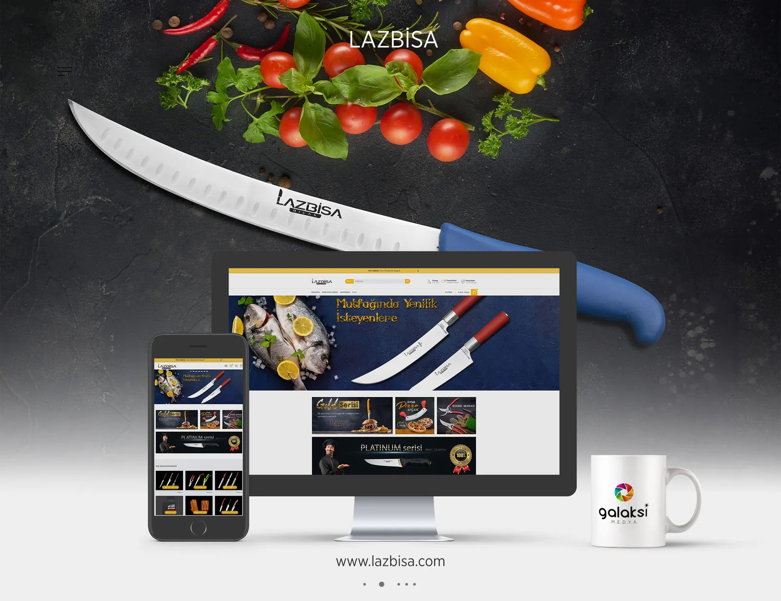 Lazbisa & Montesev e-ticaret sitesi — Lazbisa (Web Tasarım)