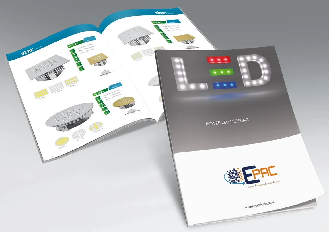 Star Elektrik LED aydınlatma kataloğu — Star Elektrik (Katalog Tasarımı)